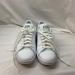Adidas Men's Stan Smith Originals Lace Up White w/Green Accents Sneaker Size 8.5